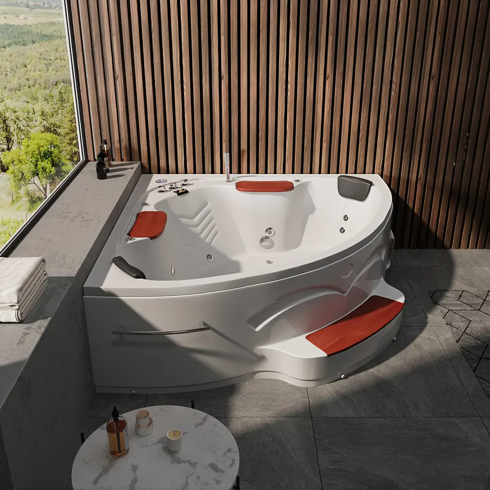 Vasca idromassaggio da interno mod. Ocean per due persone- Vista laterale Vasca idromassaggio da interno mod. Ocean per due persone- Vista laterale