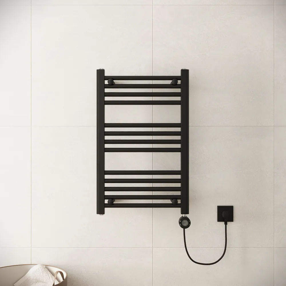 Termoarredo elettrico 700x450 nero opaco interasse 400 | Polaris