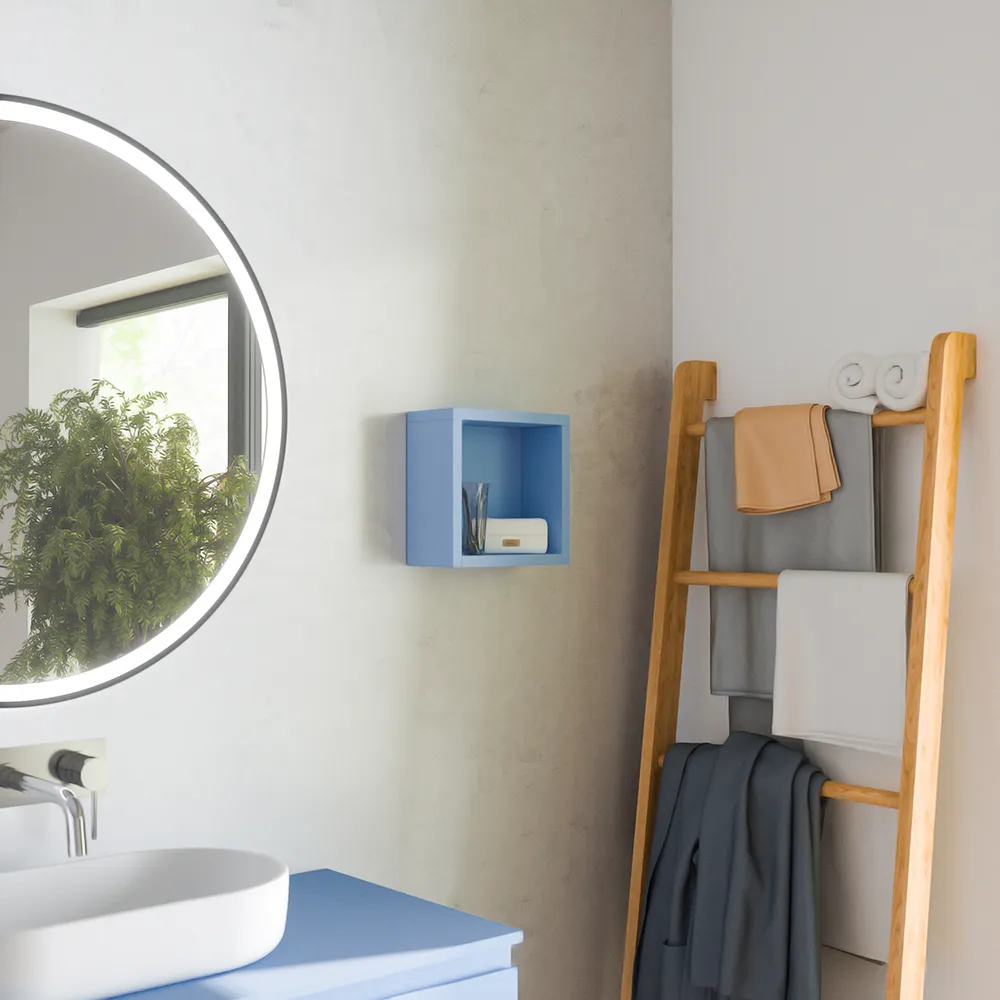 Pensile bagno sospeso a giorno 25x25cm color carta da zucchero | Ardenne Pensile bagno sospeso a giorno 25x25cm color carta da zucchero | Ardenne