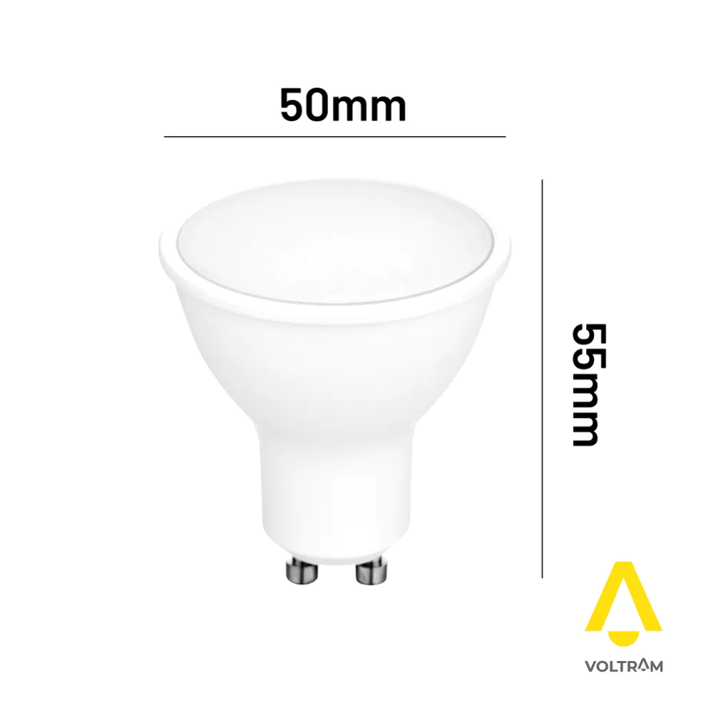 Lampadina LED GU10 6W dimmerabile 630LM IP20 bianco caldo 3000K