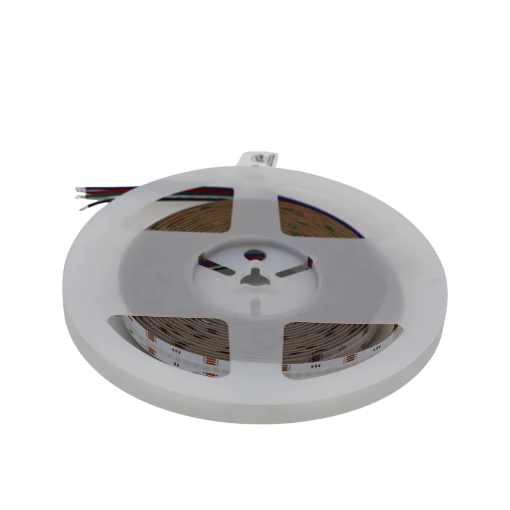 Striscia LED COB RGBW 24V 5m tagliabile ogni 3,1cm 20W/m luce naturale 4000K