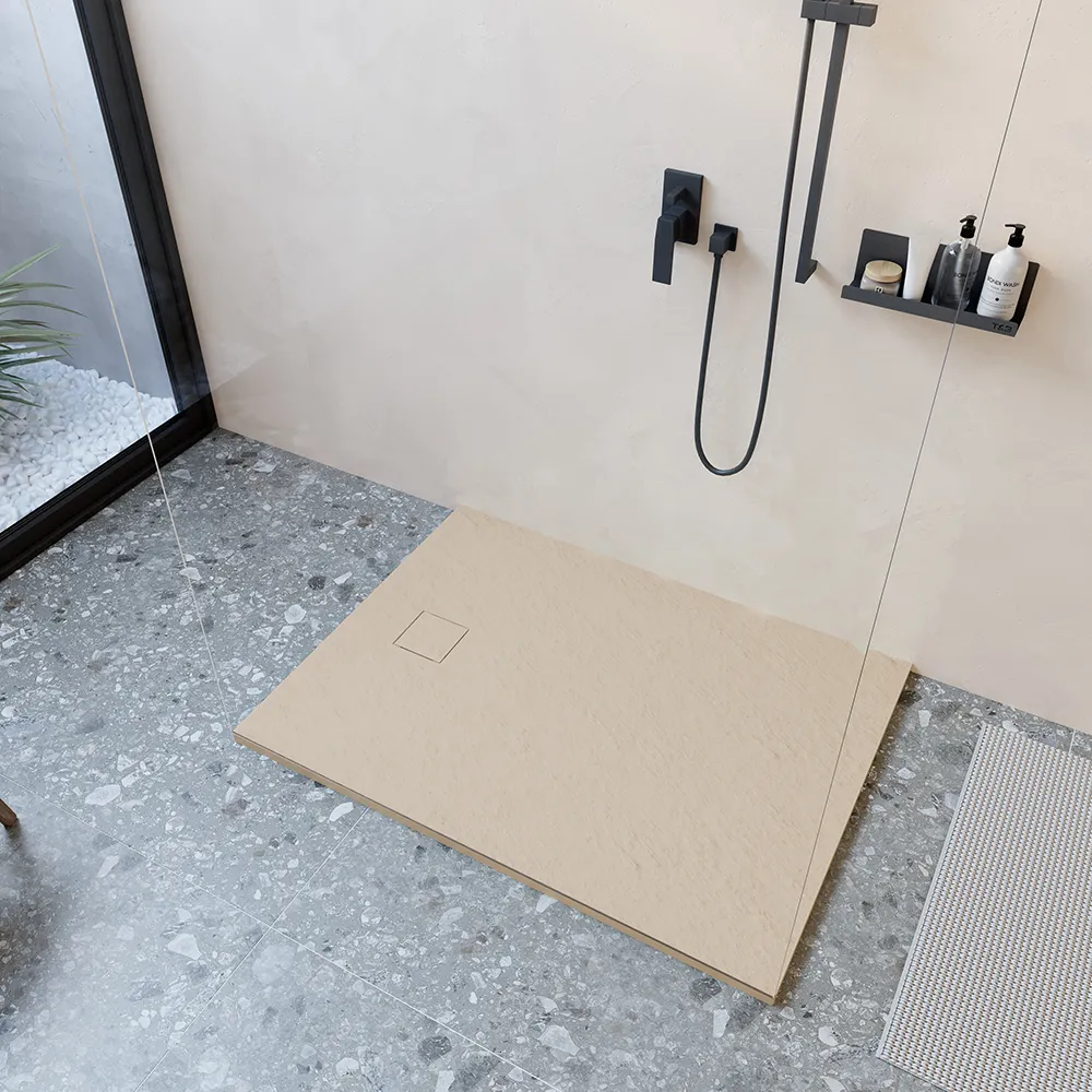 Piatto doccia 90x120 cm colore avorio effetto pietra | Samos Piatto doccia 90x120 cm colore avorio effetto pietra | Samos