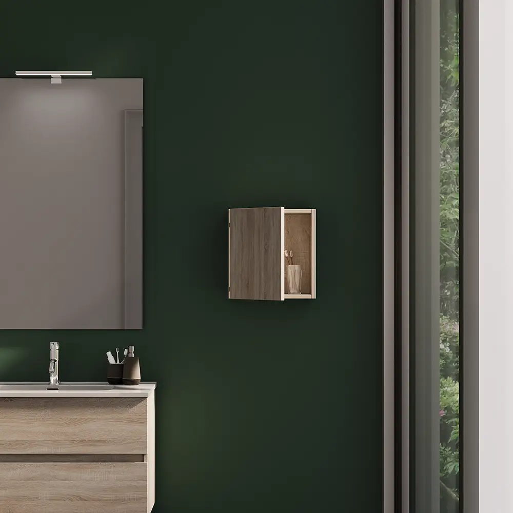 Pensile bagno sospeso 35x35 cm rovere chiaro reversibile | Yili Pensile bagno sospeso 35x35 cm rovere chiaro reversibile | Yili