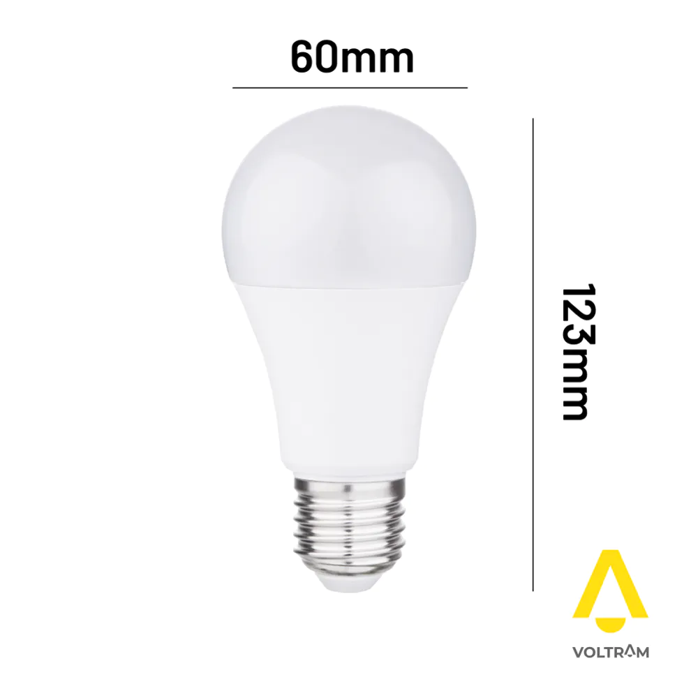 Lampadina LED E27 12W dimmerabile 1260LM A60 bianco caldo 2700K