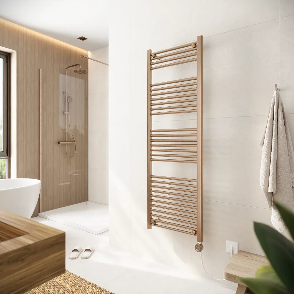 Termoarredo elettrico 1600x500 oro rosa interasse 450 | Polaris