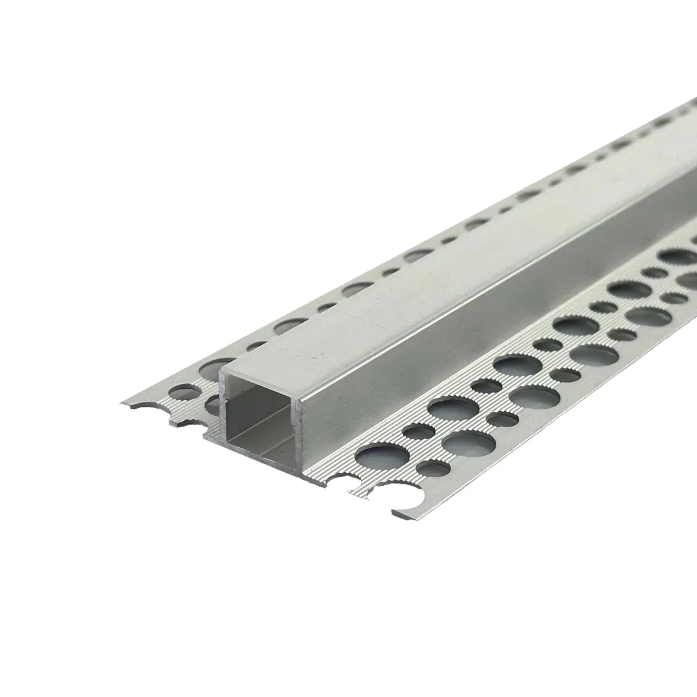 Profilo da incasso per cartongesso slim 1mt in alluminio silver per striscia led